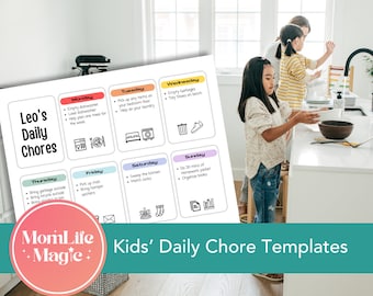 Kids' Daily Chore Chart - Template