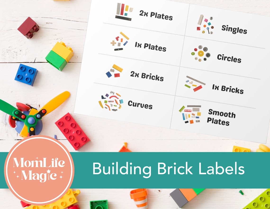 Buildinglink Labels Building Brick Organization Labels - Etsy