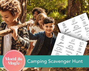Camping Scavenger Hunt Printable for Kids – Outdoor Adventure Activity