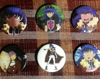 Leon buttons | pokemon Sword & Shield pins | Pokemon Pins