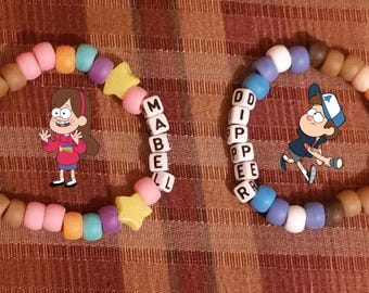 Dipper & Mable Matching bracelets | Gravity falls Bracelets