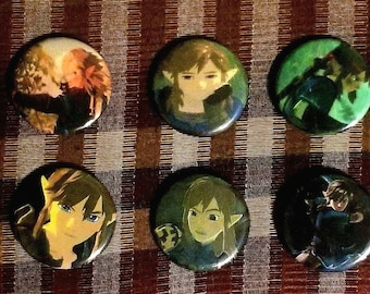 Link buttons | BOTW pins | the legend of zelda pins