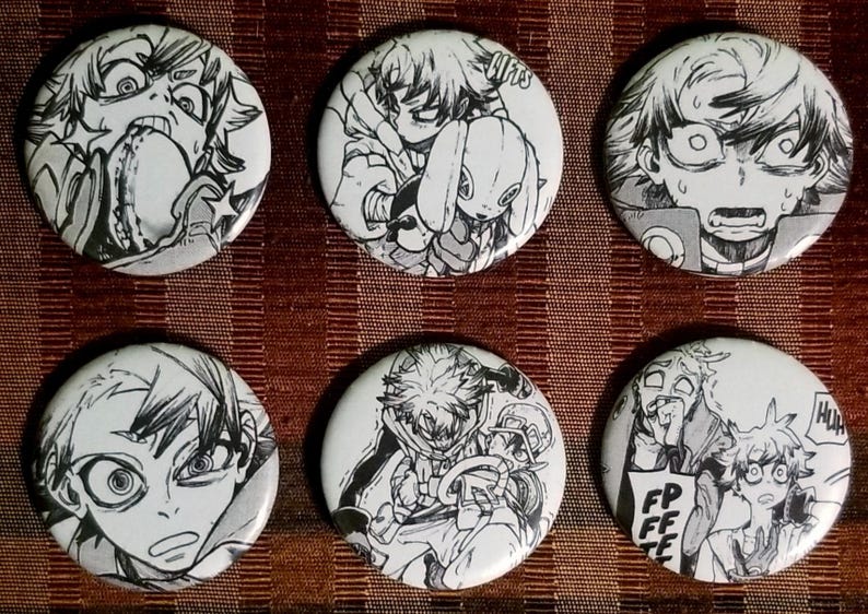 Rudo Surebrec Buttons | Gachi Buttons | Manga Pins - Etsy