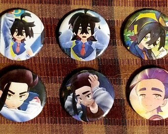 Kieran Buttons | Pokemon Scarlet & violet pins | Pokemon pins