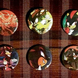 Shadow the hedgehog buttons #2| Sonic pins