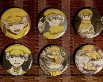 Ukyo Saionji Buttons | Dr.stone Anime Pins - Etsy