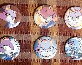 Blaze the Cat buttons | Sonic pins