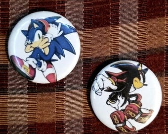 Sonic&Shadow buttons | sonic pins