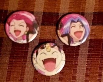pokemon button| Team rocket button set
