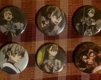 Zanka Nijiku Buttons | Gachi buttons | anime pins