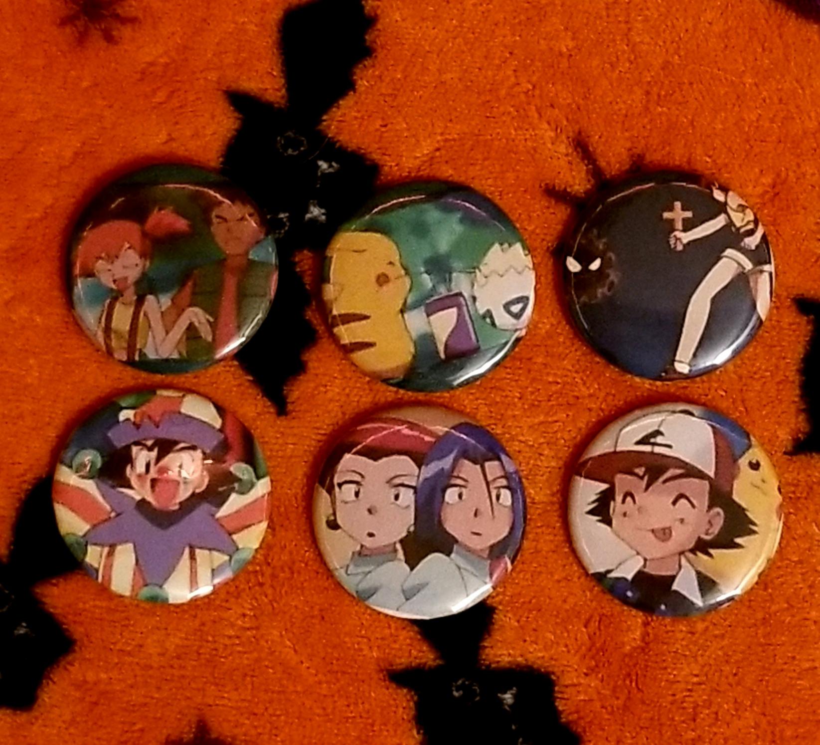 Pokemon button| Indigo league buttons