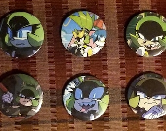 Surge the Tenrec buttons | Sonic pins