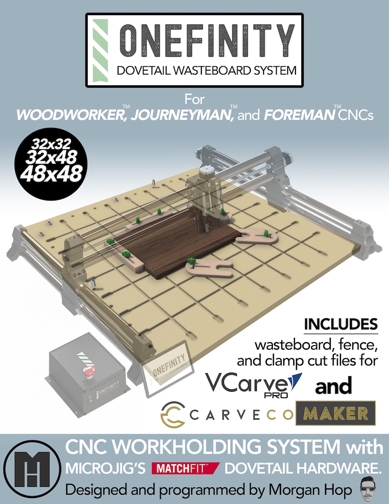 CNC Dovetail Wasteboard COMPLETE System for MATCHFIT Hardware. - Etsy