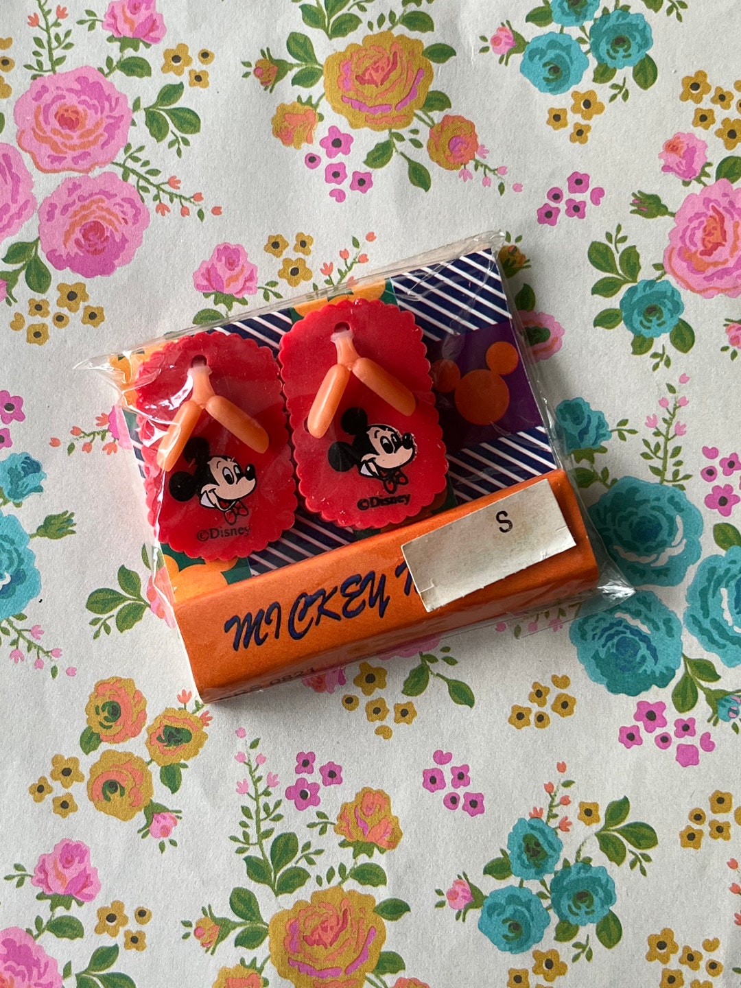 Vintage Eraser, Disney Mickey Mouse Flip Flop Erasers, Collectible