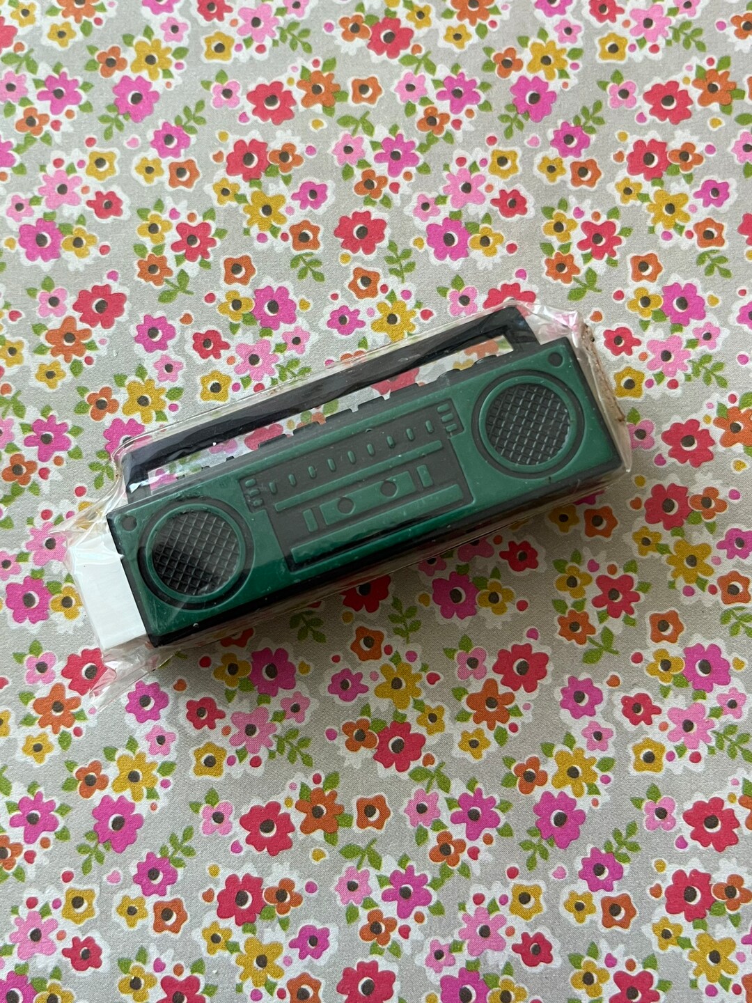 Vintage Boombox Eraser Etsy