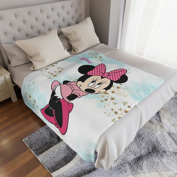 Minnie Mouse Minky Etsy