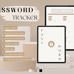 Password Tracker Log Book Digital | Goodnotes | Notability