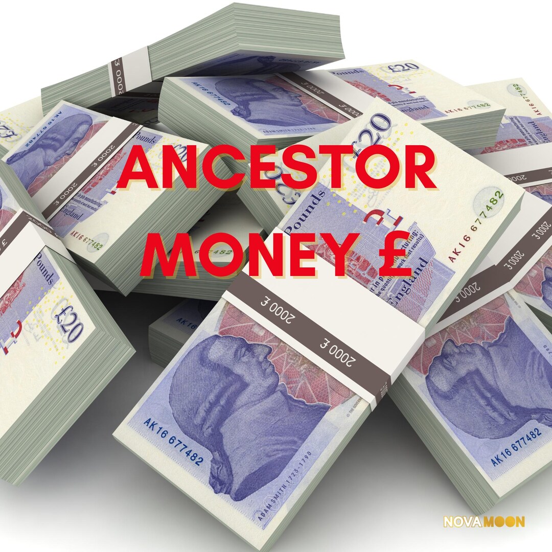 Printable Ancestor Money Cheque | GBP Denomination | Includes Ritual ...