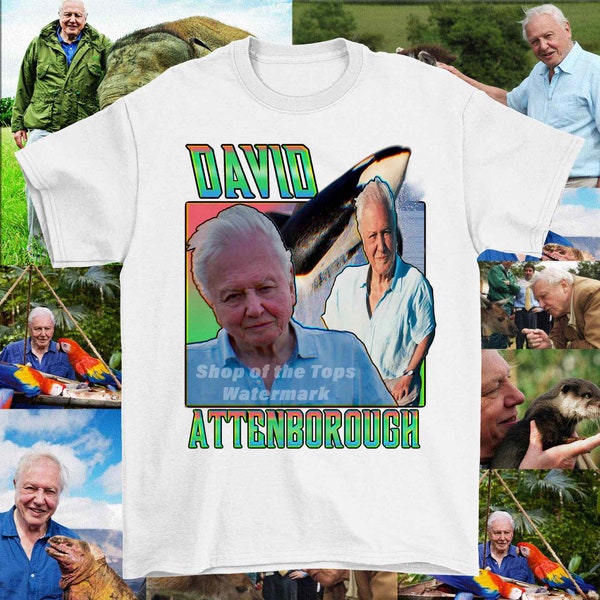 David Attenborough T-Shirt/ animal lover/ blue planet/ Sir/ vegan/ Be nice to nature/ funny gift/ quirky gift/ birthday