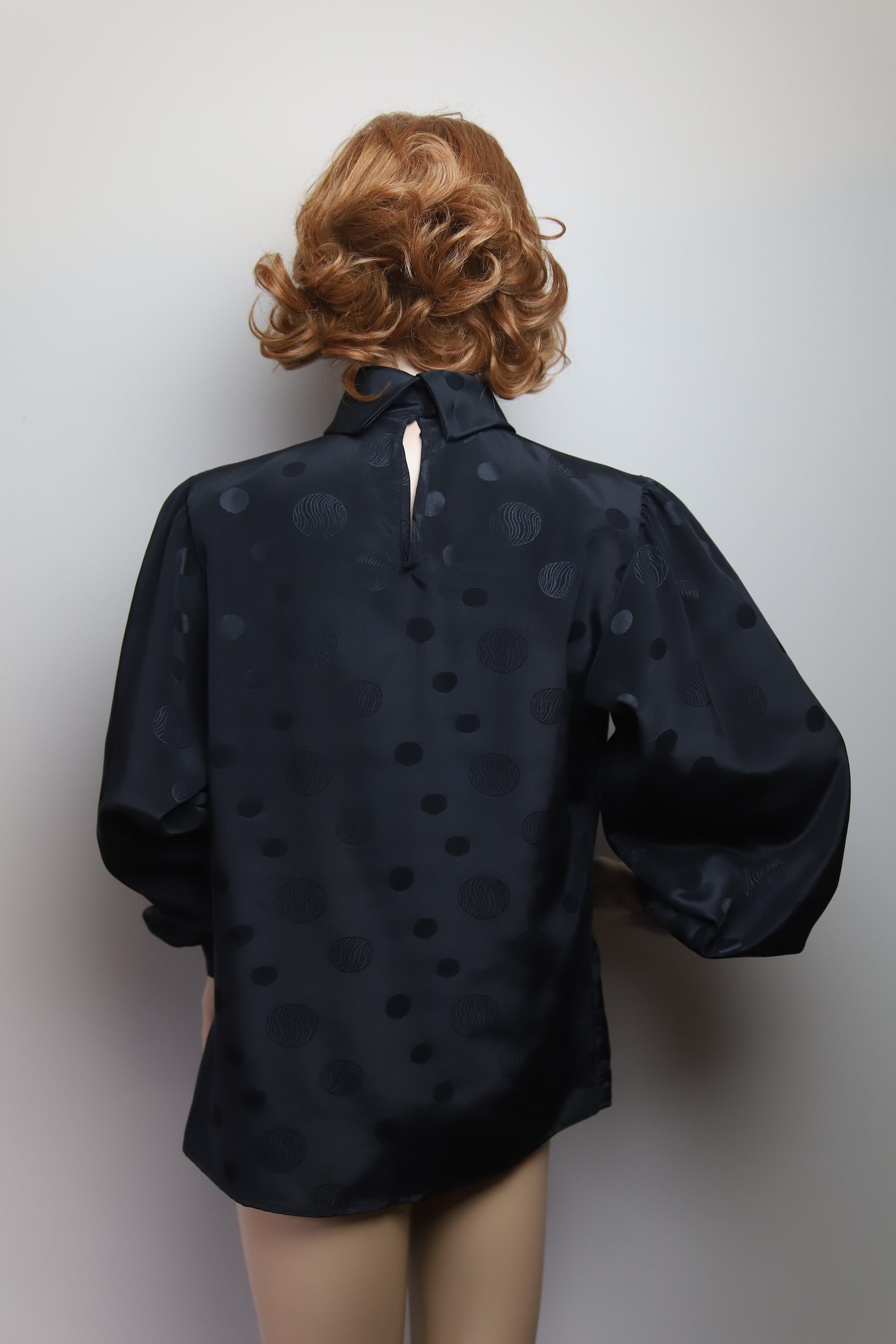 70s/80s Shirt Lacy Pink Secretary Blouse Short Sleeve By Laura Mae main image 0