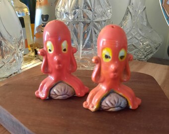 Vintage Lefton Miss Priss Salt and Pepper Set, Miss Priss