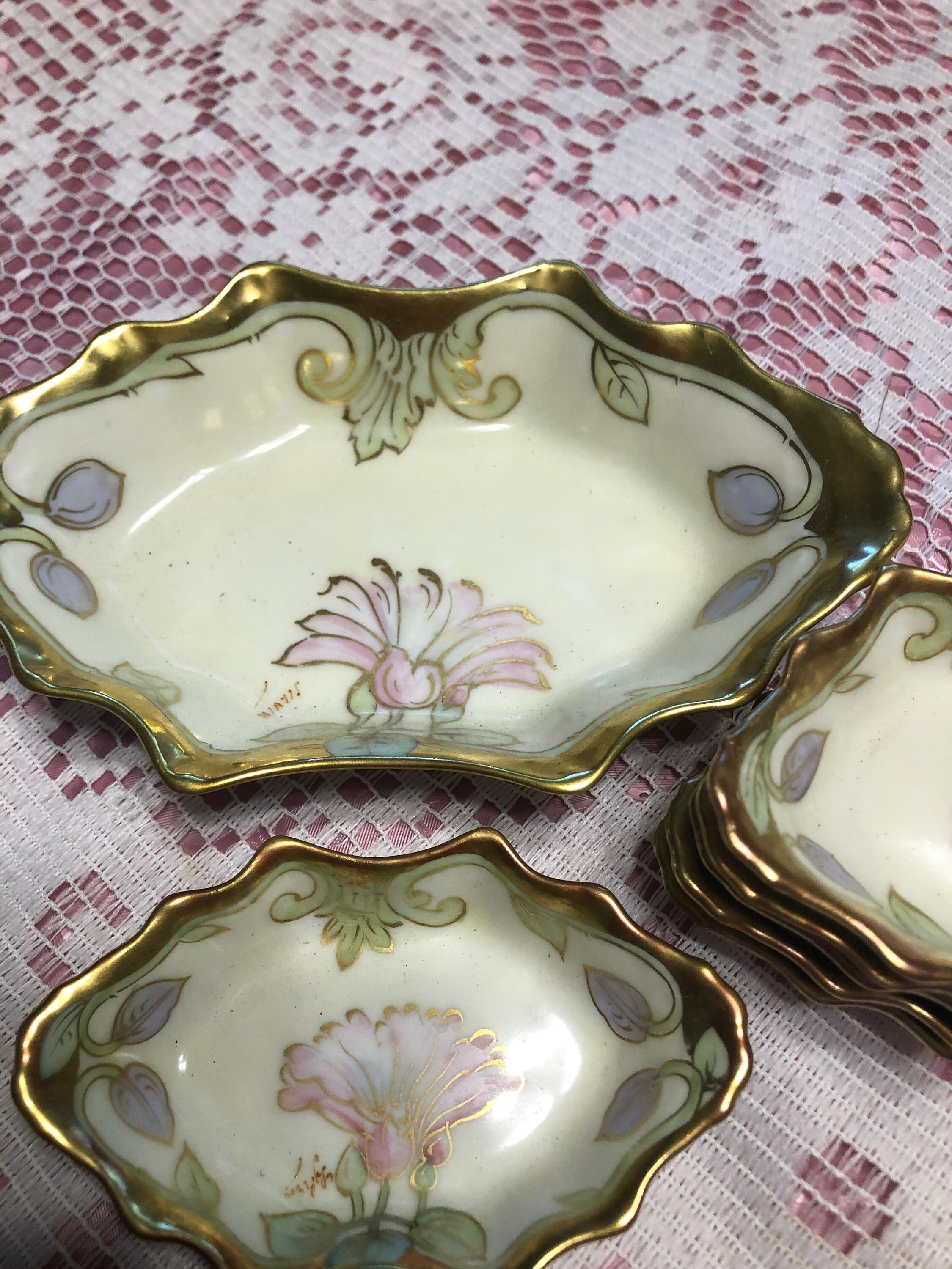 Antique Serving Dish Set Limoge France Etsy