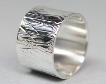 Thumb Band Ring, Sterling Silver Wavy Curved High Polished Band, Handmade Band, 925 Stamp, Beautiful Band, Thumb Jewelry, Men Women band