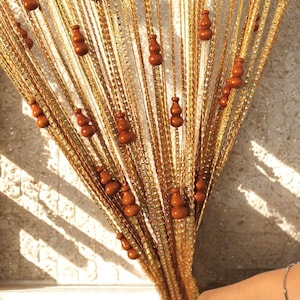 String Beaded Curtain for Doorway Curtain Bottle Gourd Bead Curtains Room Divider Door Curtains, Beaded Curtains, Cafe Curtains Bathroom