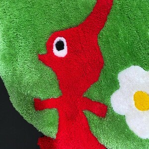 Gamecube Rug Round Pikmin Rug Tufting Gamecube Handmade Rugs Red Pikmin Rugs for ...