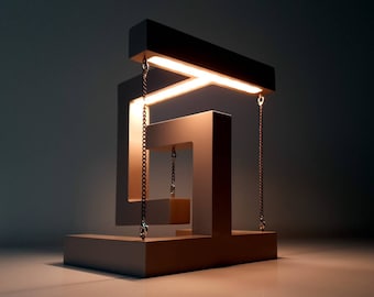 Tensegrity Balance Lamp with Balance Sensor ! New Unique Design By BRT, Modern Table Lamp, Modern Design, Night Lamp, Tensegrity Table Lamp