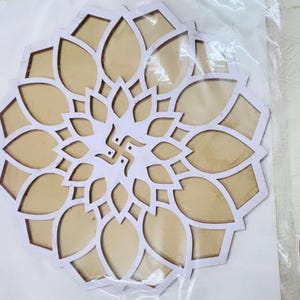 12 inch herbruikbare Rangoli-mat van MDF – perfecte Diwali Rangoli-sjabloon en Rangoli-bord