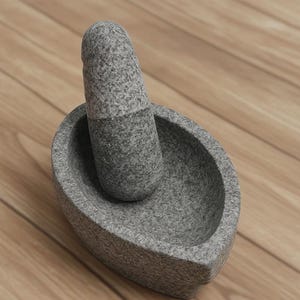 Molinillo de chutney de piedra tradicional – Mortero de alta resistencia Khalbatta