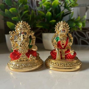 Ganesh laxmi Idols for Diwali - Free poojan Samagri