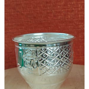 German silver antique  Gangalam / Prasadam bowl/ small urli pair#Germansilveritems #germansilverarticles #germansilverpoojaitems