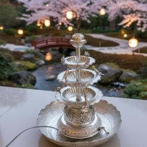 German Silver fountain for Home Decoration-Made to Order