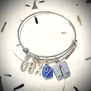 Sea Glass Charm Bracelet