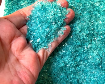 Aqua Crushed Glass 2 Sizes