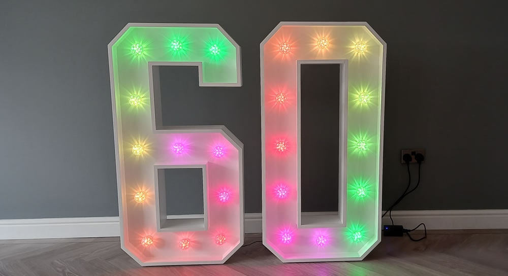 Large Light up Numbers 18, 21, 30, 40, 50, 60 Etsy