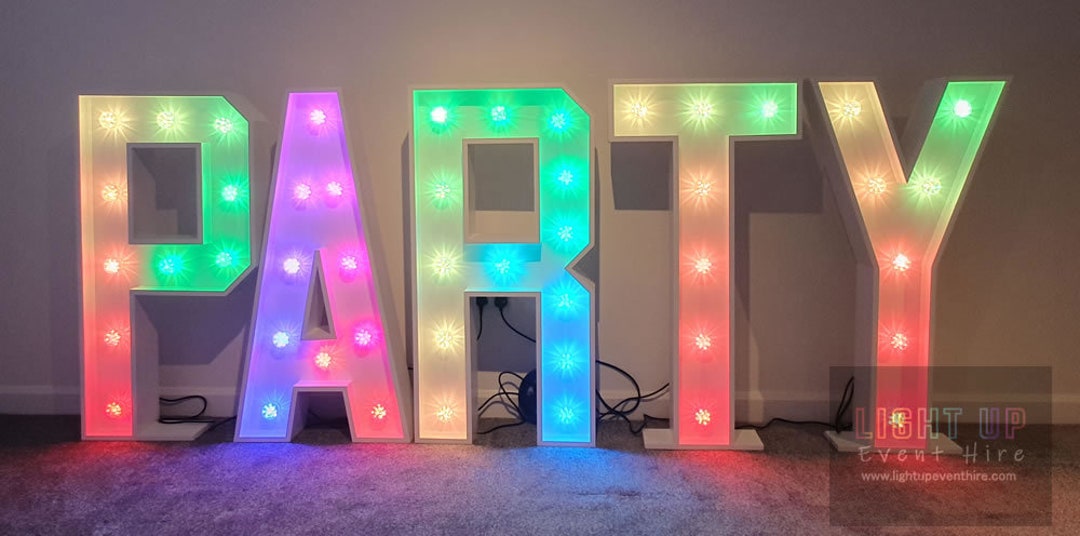 Large Light up Letters for Hire Etsy