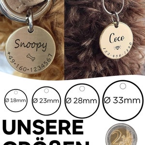 Dog ID Tag for Collar Tags For Dogs, Puppies & Cats Dog Tags Personalized for Pets with Name, Symbol, Phone Number, 001 image 3