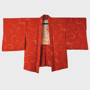 Vintage Color Haori - Orange vines -