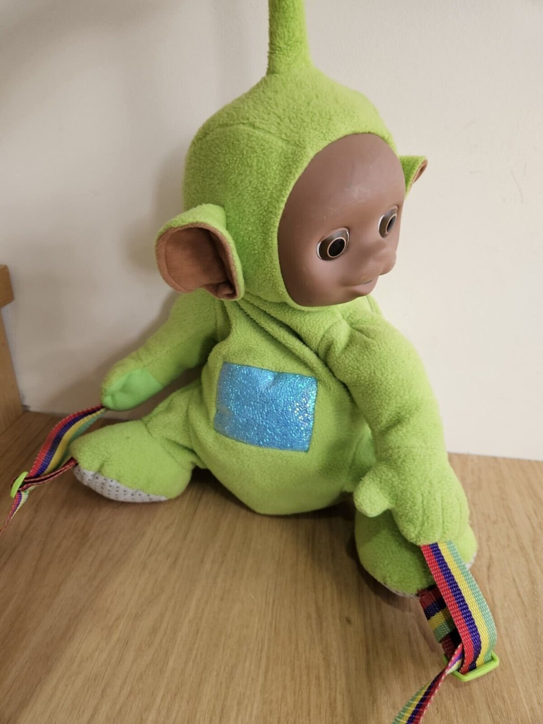 Vintage Teletubbies Dipsy Backpack Bag Green Plush Doll 1996 Etsy