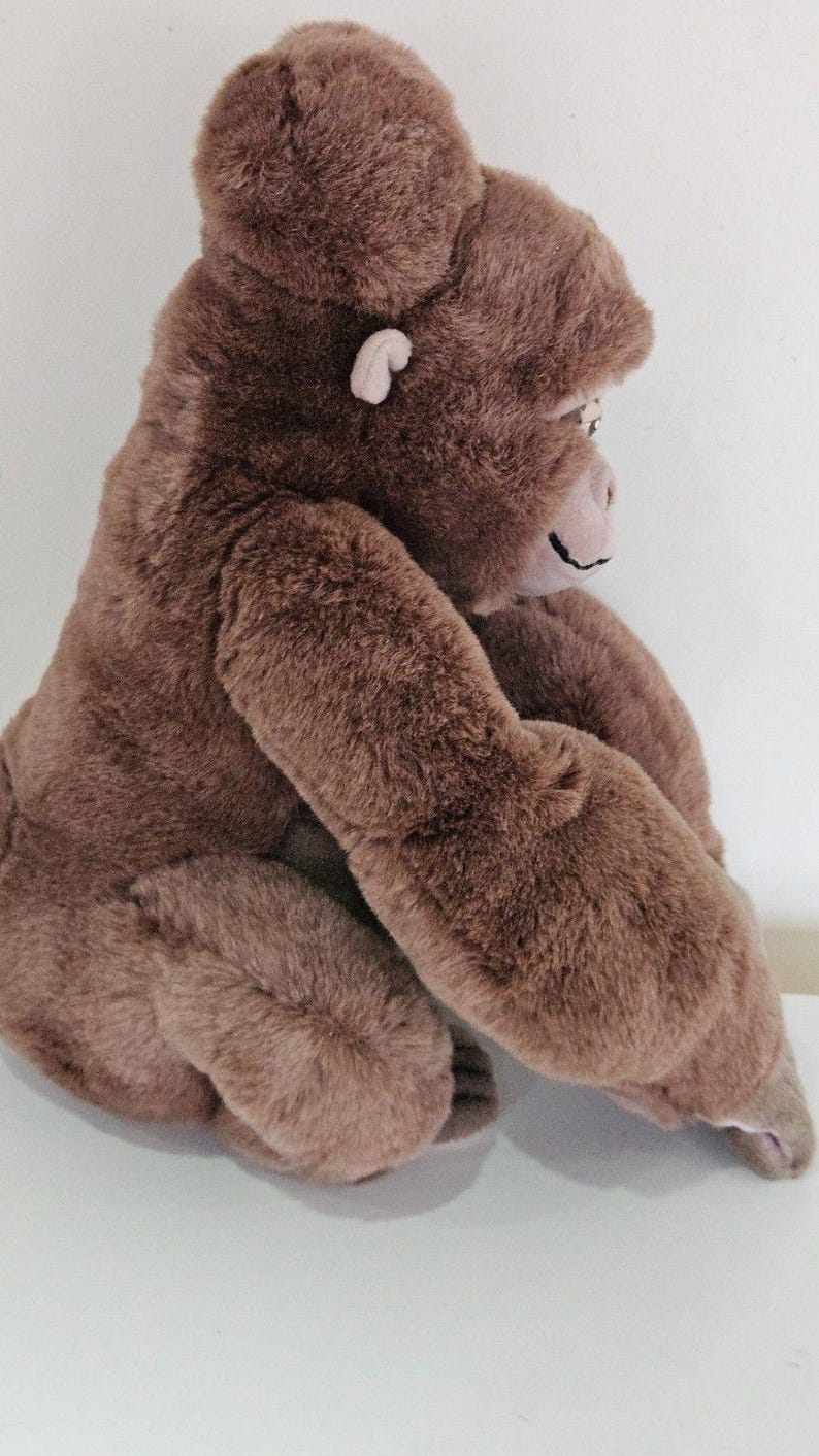 Disney Tarzan Plüschtier Stofftier Stofftier braun Gorilla Vintage Disneyworld 54 cm Bild 9