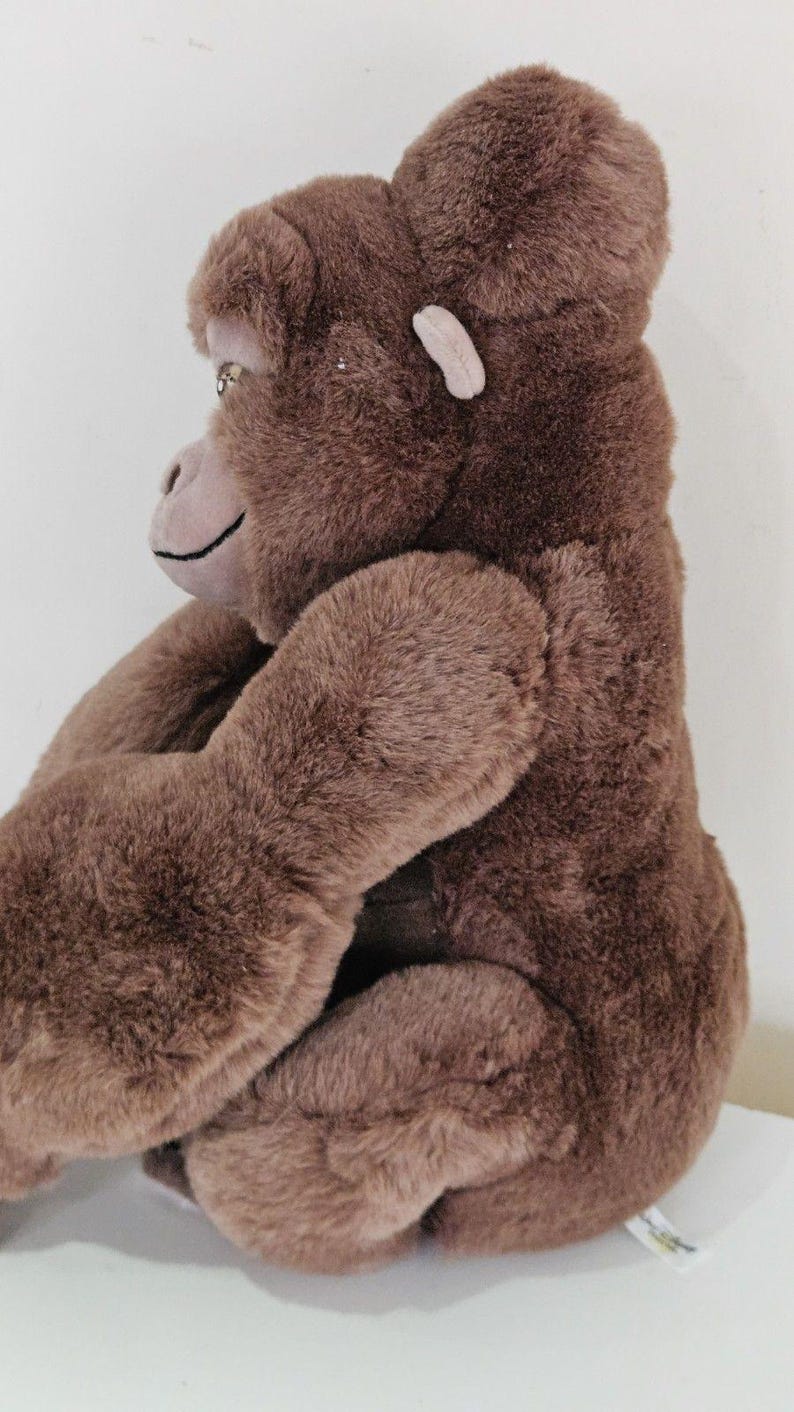 Disney Tarzan Plüschtier Stofftier Stofftier braun Gorilla Vintage Disneyworld 54 cm Bild 7