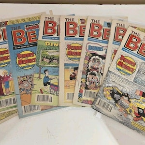 Vintage Beano Comics Magazines Various 1991 X9 Bundle