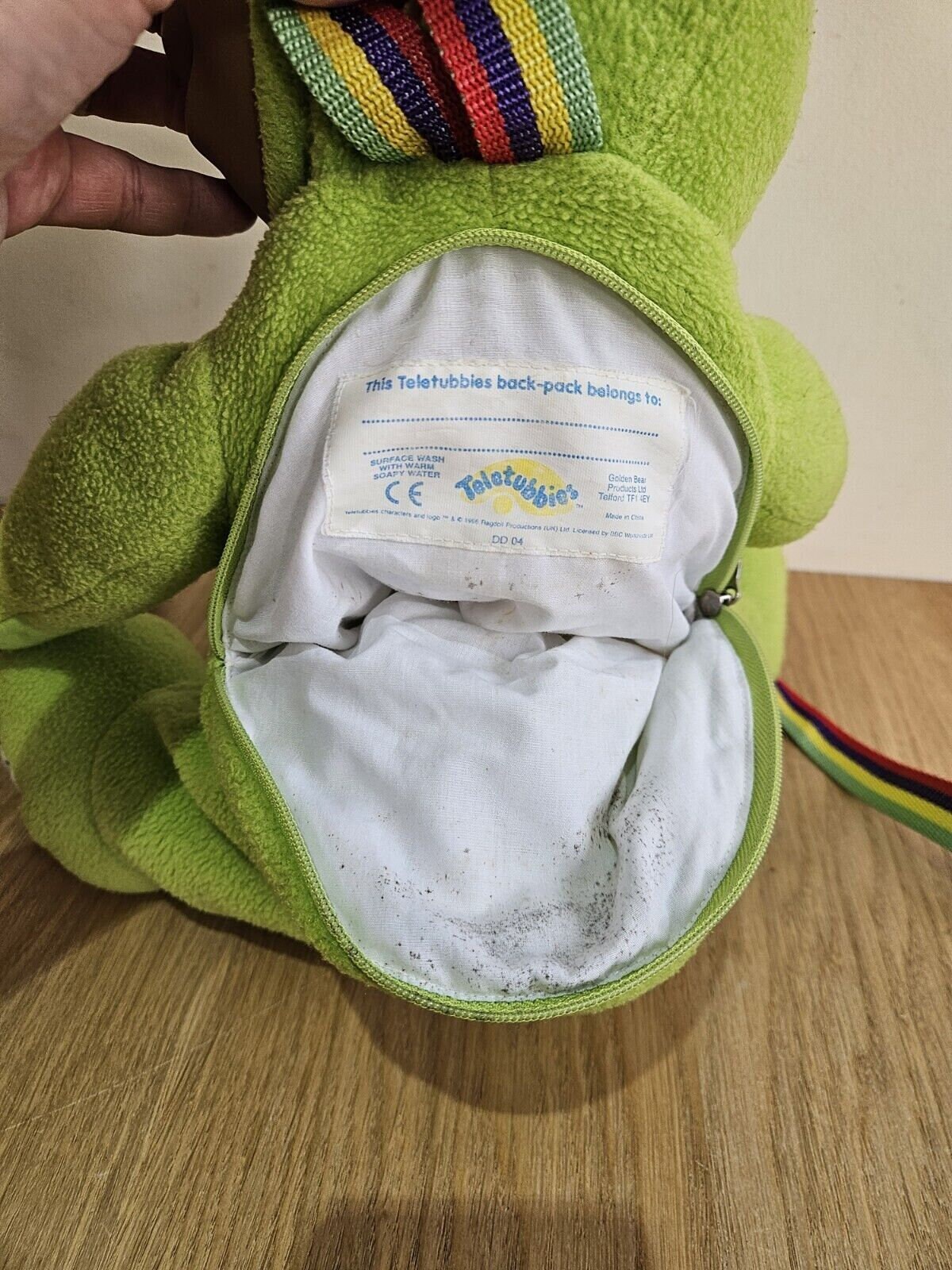 Vintage Teletubbies Dipsy Backpack Bag Green Plush Doll 1996 Etsy