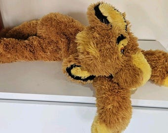 Vintage König der Löwen Simba Große PJ Plüsch Tasche Zip Up Disneyworld 36 Zoll