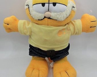 Vintage Garfield Play by Play Plüsch 2004 mit Mütze und Outfit Pfoten 10 ''