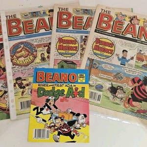 Vintage Beano Comics Magazines Various 1990 1992 Comic Library Bundle