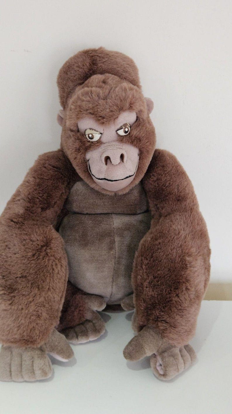 Disney Tarzan Plüschtier Stofftier Stofftier braun Gorilla Vintage Disneyworld 54 cm Bild 1
